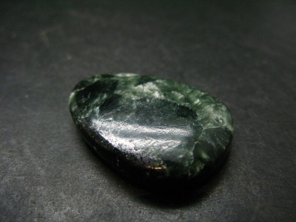 Polished Seraphinite Clinochlore Metal Free Pendant From Russia - 1.6"