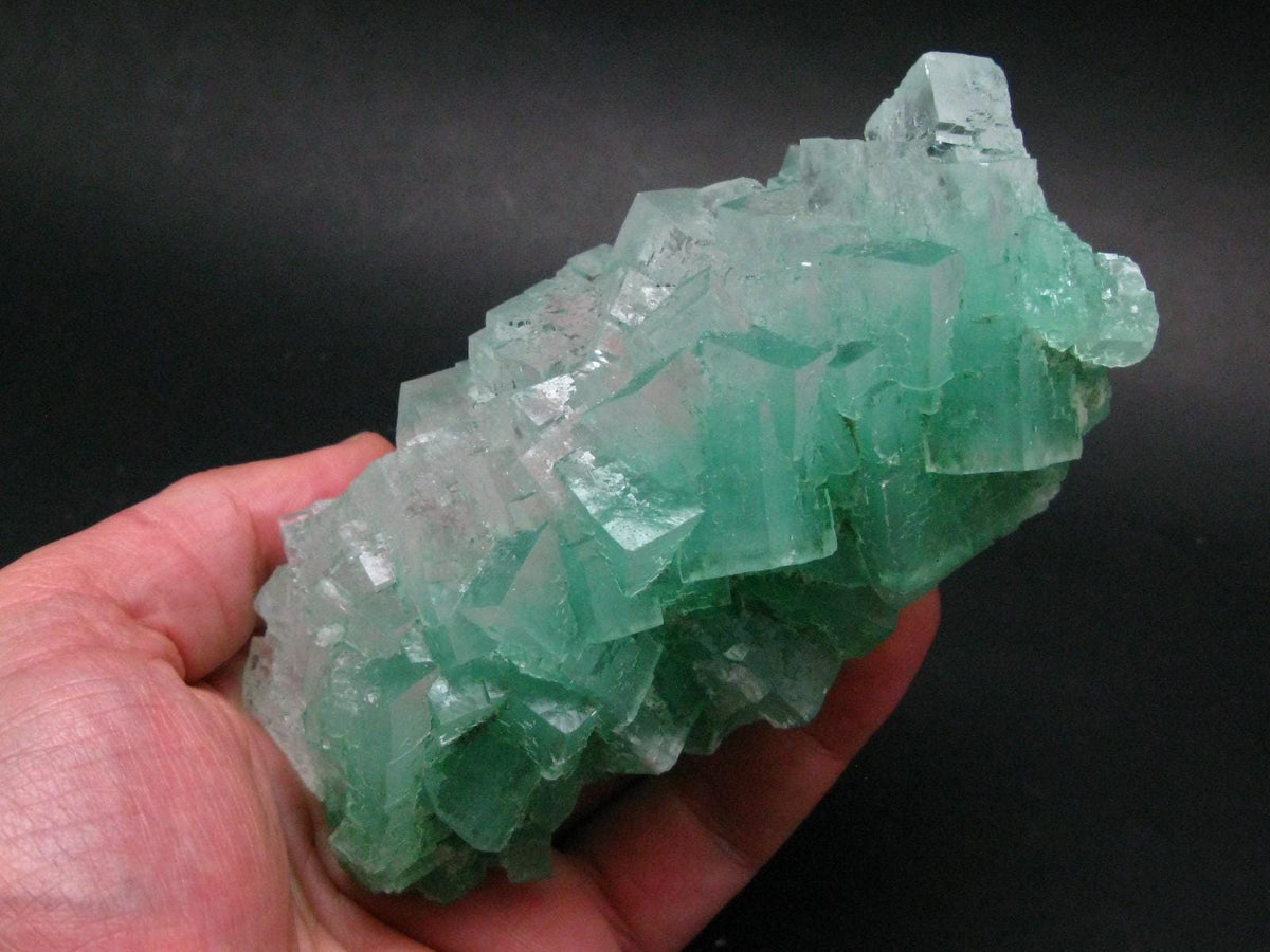 Green Halite Cluster From Poland - 5.1" - 377 Grams