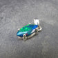 Rare Black Opal Sterling Silver Pendant from Australia - 0.7" - 1.04 Grams