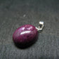 Star Ruby Sterling Silver Pendant - 0.9" - 3.27 Grams