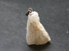 Raw Rare Natrolite Crystal Silver Pendant From Russia - 1.2" - 4.40 Grams