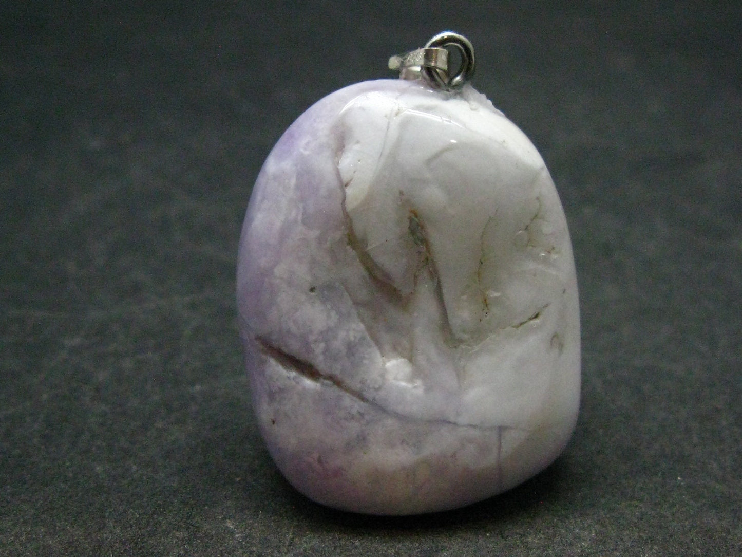 Tiffany Stone Opal Silver Pendant from USA - 1.4"