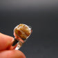 Green Herderite Silver Ring From Brazil - 2.0 Grams - Size 8