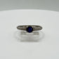 Blue Sapphire Sterling Silver Ring: September Birthstone, Size 8