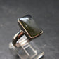 Labradorite Cabochon Silver Ring From Madagascar - 5.09 Grams - Size 8