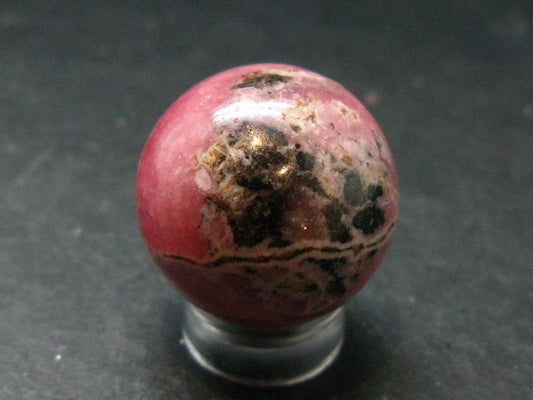 Rhodochrosite Sphere Ball from Argentina - 0.9" - 25.23 Grams