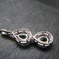 Moldavite Tektite Silver Pendant from Czech Republic - 1.3" - 2.28 Grams