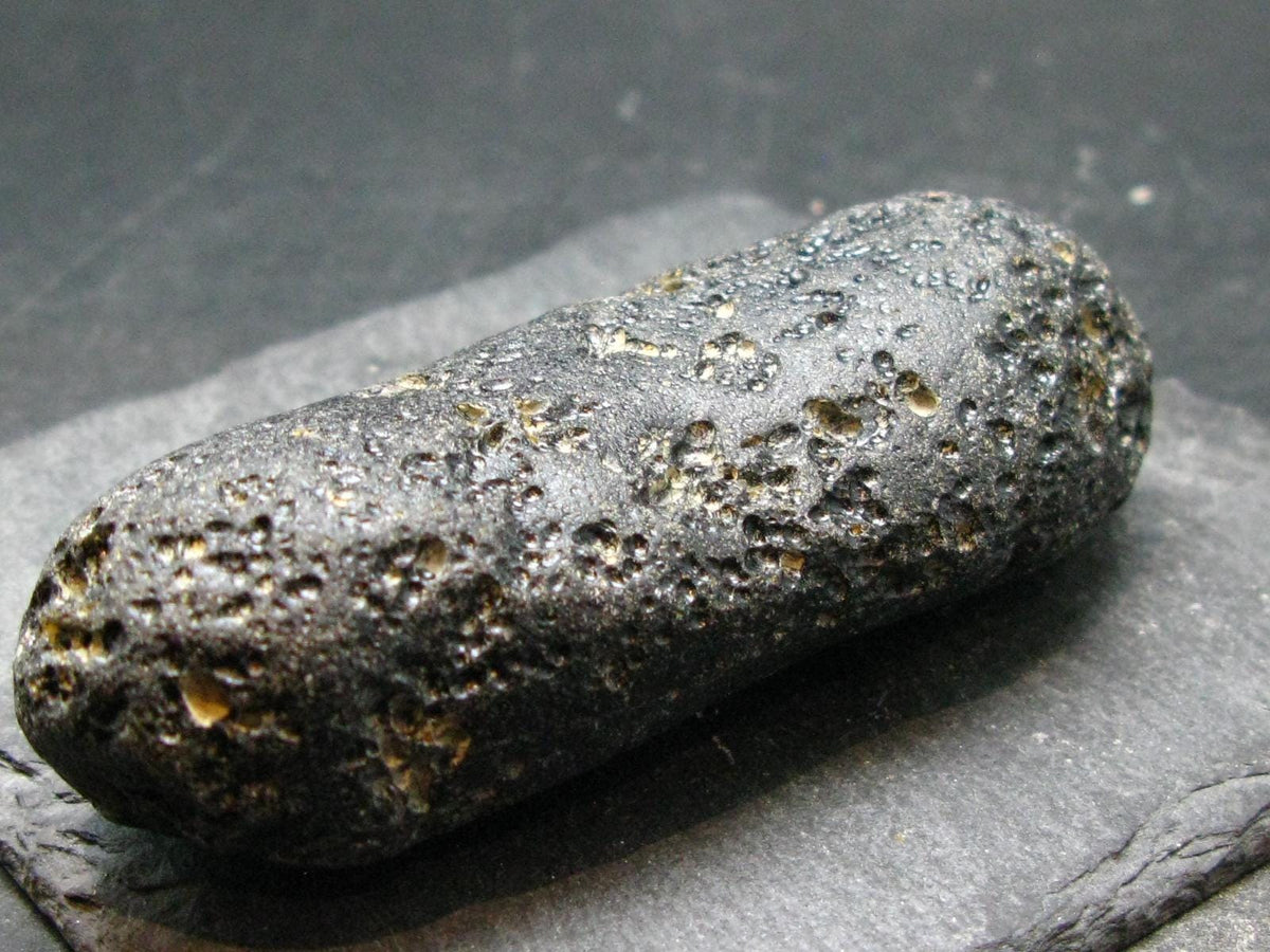 Rare Large Black Tibetan Tektite Raw Piece from Tibet - 3.2" - 93.74 Grams