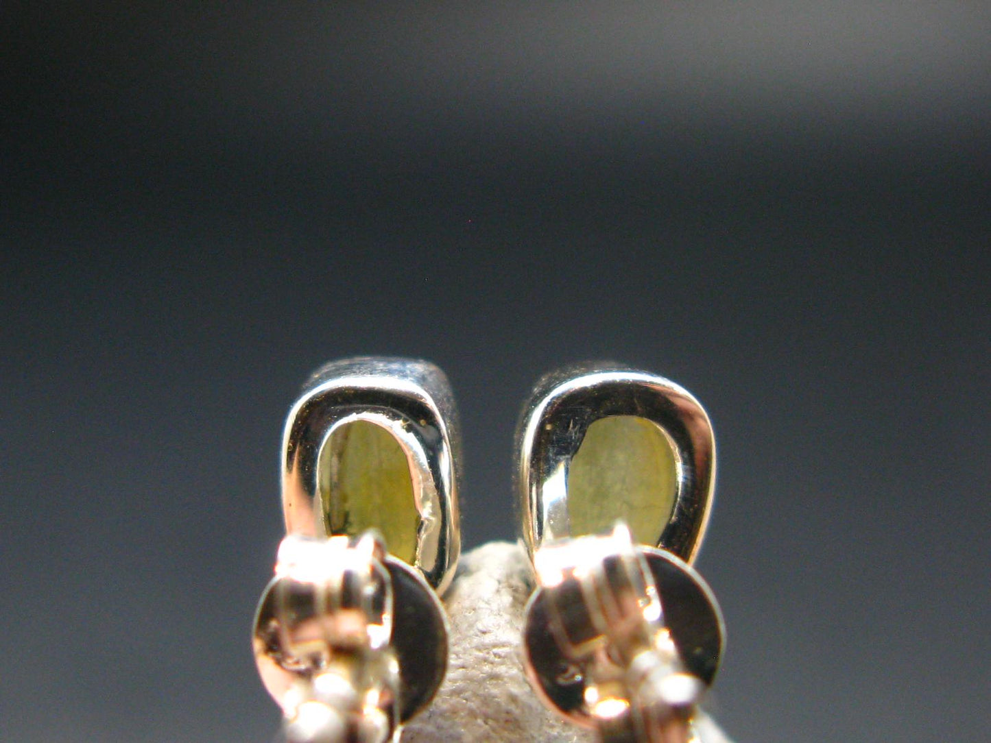 Zincite Zinkite Stud Earrings Sterling Silver From Poland - 1.49 Grams