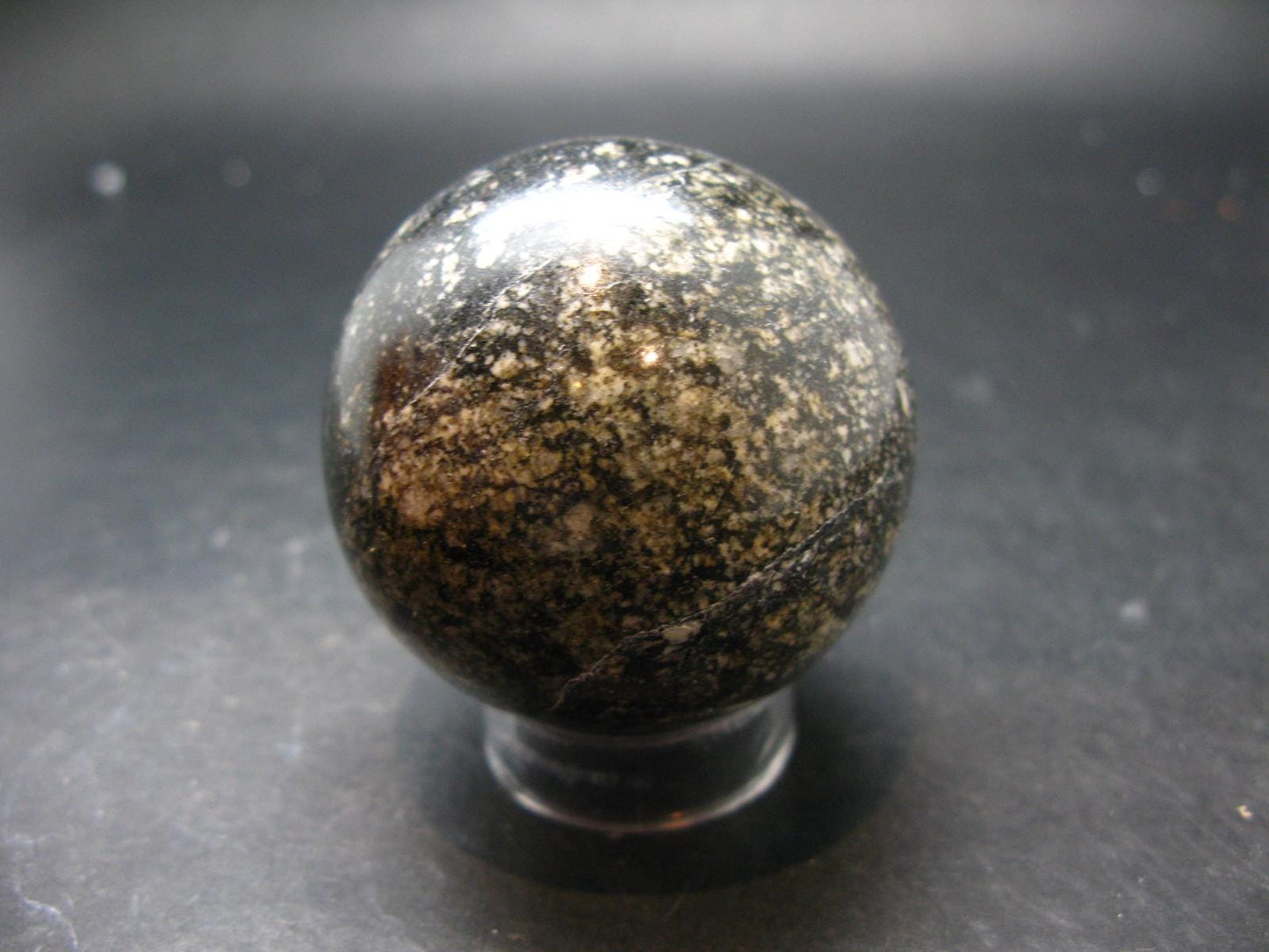 Rare Impactite Ball Sphere From Norway - 2.1"