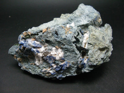 Benitoite and Neptunite on Natrolite Cluster From California - 5.3"