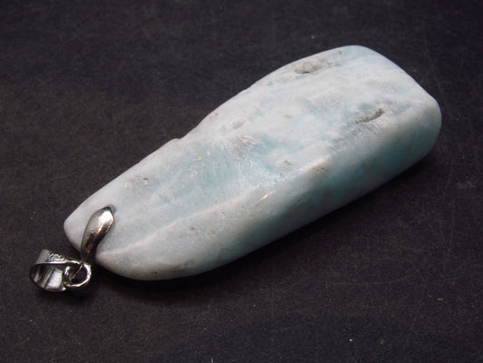 Caribbean Blue Calcite Crystal Pendant From Pakistan - 2.1" - 16.1 Grams