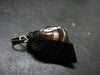 Unpolished Elite Shungite Silver Pendant from Russia - 1.1" - 1.82 Grams