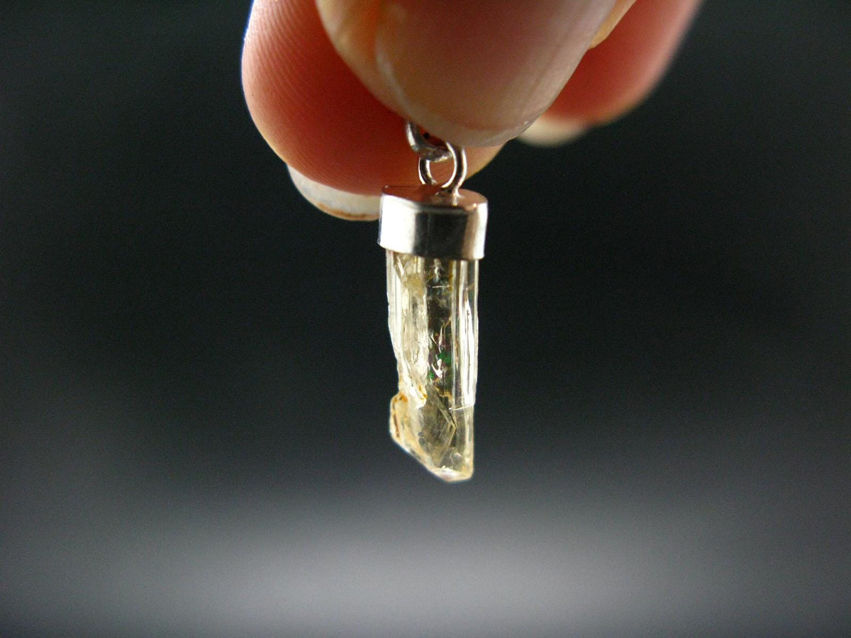 Imperial Topaz Crystal Pendant From Brazil - 0.9" - 0.97 Grams