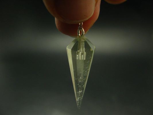 Natural Gem Polished Libyan Desert Glass Tektite Pendulum from Libya - 2.1 Grams