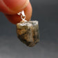 Extremely Rare Raw Gem Green Kornerupine Silver Pendant Crystal From Tanzania - 3.22 Grams - 0.8"