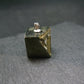 Perfect Pyrite Cube Silver Pendant from Spain - 0.8"