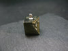 Perfect Pyrite Cube Silver Pendant from Spain - 0.8"
