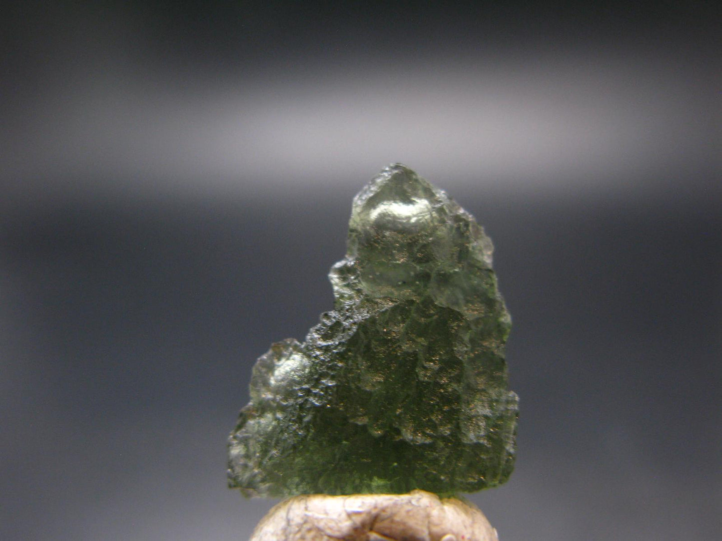 Rare Moldavite Tektite Raw Piece From Czech Republic - 0.7" - 1.64 Grams