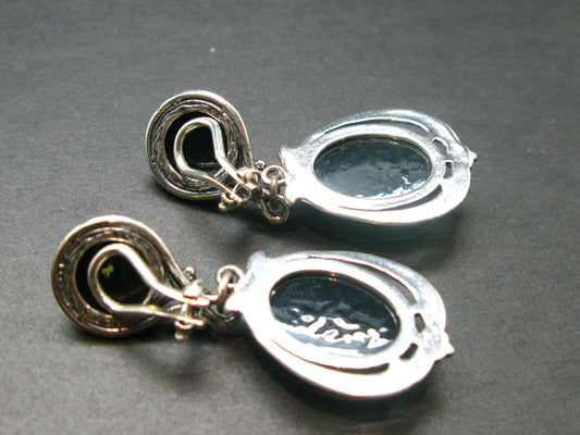Baltic Amber 925 Silver Clip On Earrings