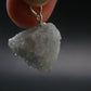 Rare Raw Blue Euclase Gem Crystal Silver Pendant from Brazil - 0.8" - 3.86 Grams