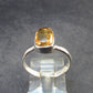Fabulous Untreated Imperial Topaz 925 Silver Ring from Brazil - Size 7.25 - 3.05 Grams