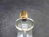 Fabulous Untreated Imperial Topaz 925 Silver Ring from Brazil - Size 7.25 - 3.05 Grams
