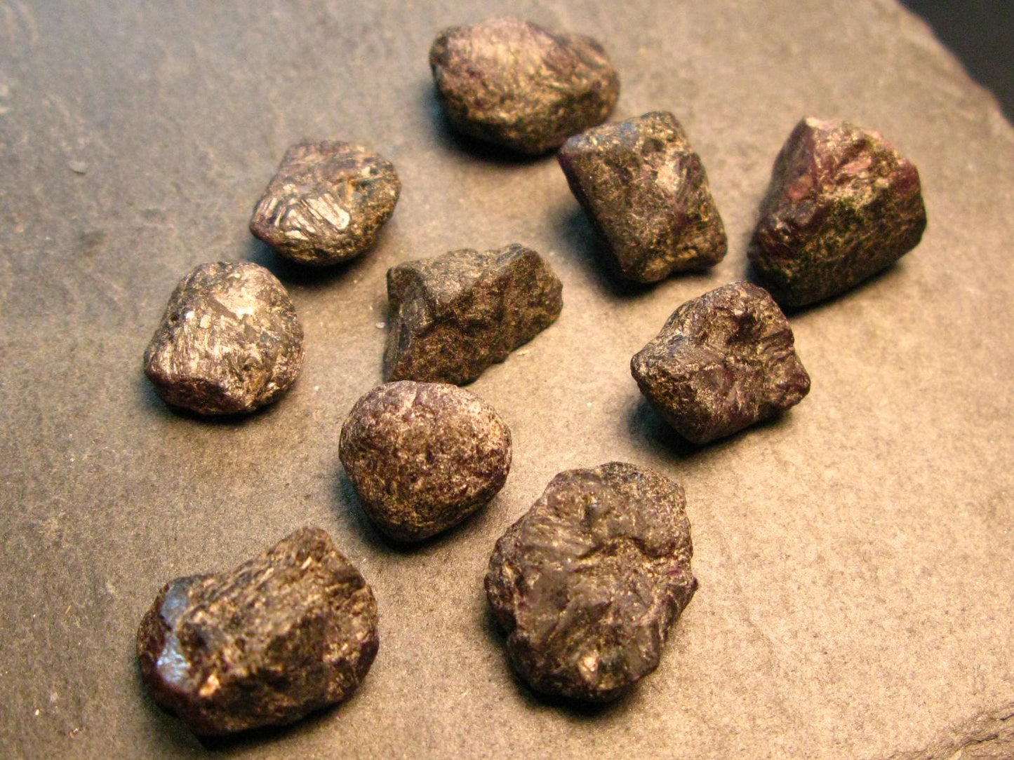 Lot of 10 Rare Alexandrite Chrysoberyl Crystals From Brazil - 83.05 Carats