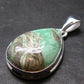 Rare Variscite Silver Plated Pendant from Utah - 1.4" - 6.79 Grams