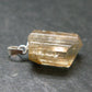 Golden Scapolite Silver Pendant From Tanzania - 0.9" - 2.58 Grams