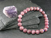 Lepidolite Genuine Bracelet ~ 7 Inches ~ 8mm Round Beads