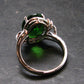 Helenite Gaia Stone Gem Sterling Silver Ring From Washington - Size 7 - 4.5 Carats