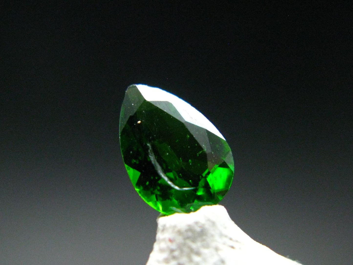 Chrome Diopside Gem Cut Stone From Russia - 0.68 Carats