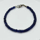 Faceted Blue Sapphire Bracelet: September Birthstone, Healing Crystal