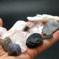 Synergy 12 Set Phenakite Moldavite Natrolite Petalite Danburite Tektite Scolecite Herderite Tanzanite Brookite 73.11 Gr