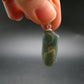 Unpolished Terminated Neon Blue Apatite Silver Pendant From Brazil - 1.2" - 4.54 Grams