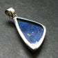 Lapis Lazuli Silver Pendant From Afghanistan - 1.6" - 10.25 Grams