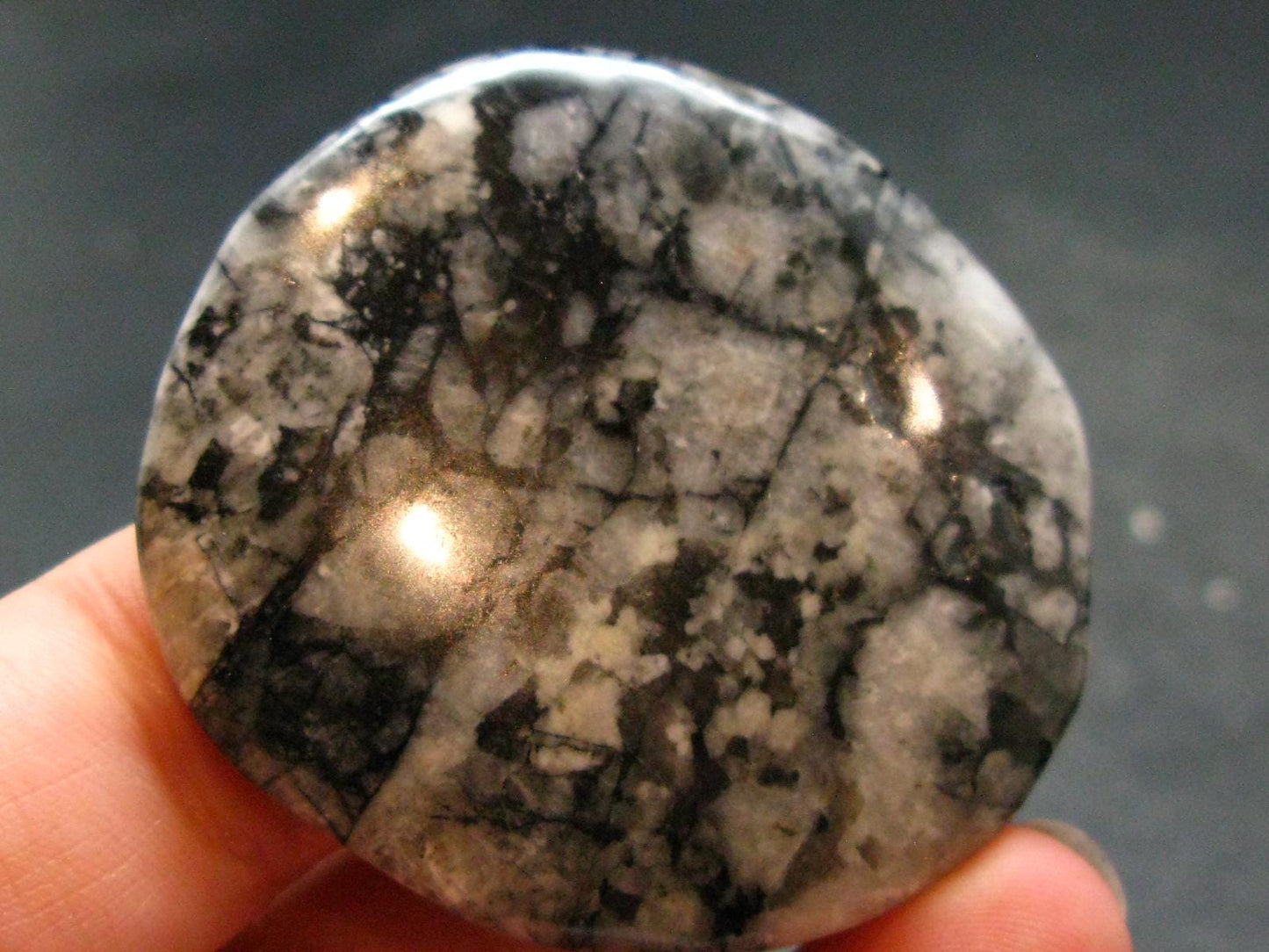 Rare Impactite Tumbled Stone From Norway - 1.7" - 21.63 Grams