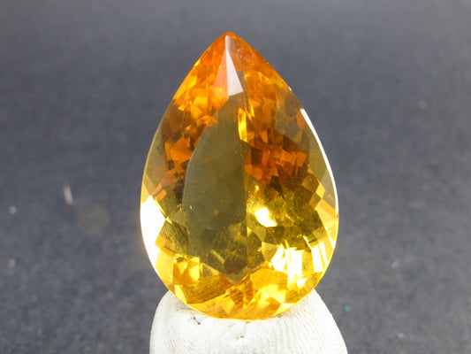 Stone of Success!! Genuine Intense Yellow Citrine Cut Stone From Brazil - 1.0" - 22.9 Carats