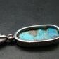 Turquoise Silver Pendant - 1.5" - 5.32 Grams