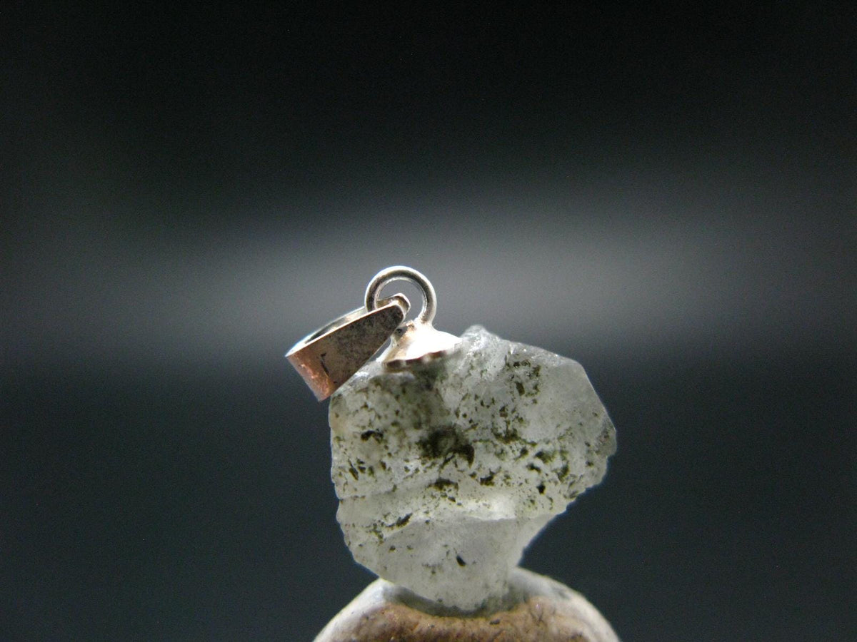 Phenakite Phenacite Crystal Silver Pendant From Russia - 0.8" - 1.55 Grams