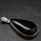 Black Onyx Silver Plated Pendant From Brazil - 7.39 Grams