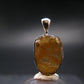 Large Natural Agni Gold Danburite Sterling Silver Pendant from Tanzania - 1.0" - 3.16 Grams