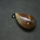 Rutilated Quartz Silver Pendant From Brazil - 1.5"