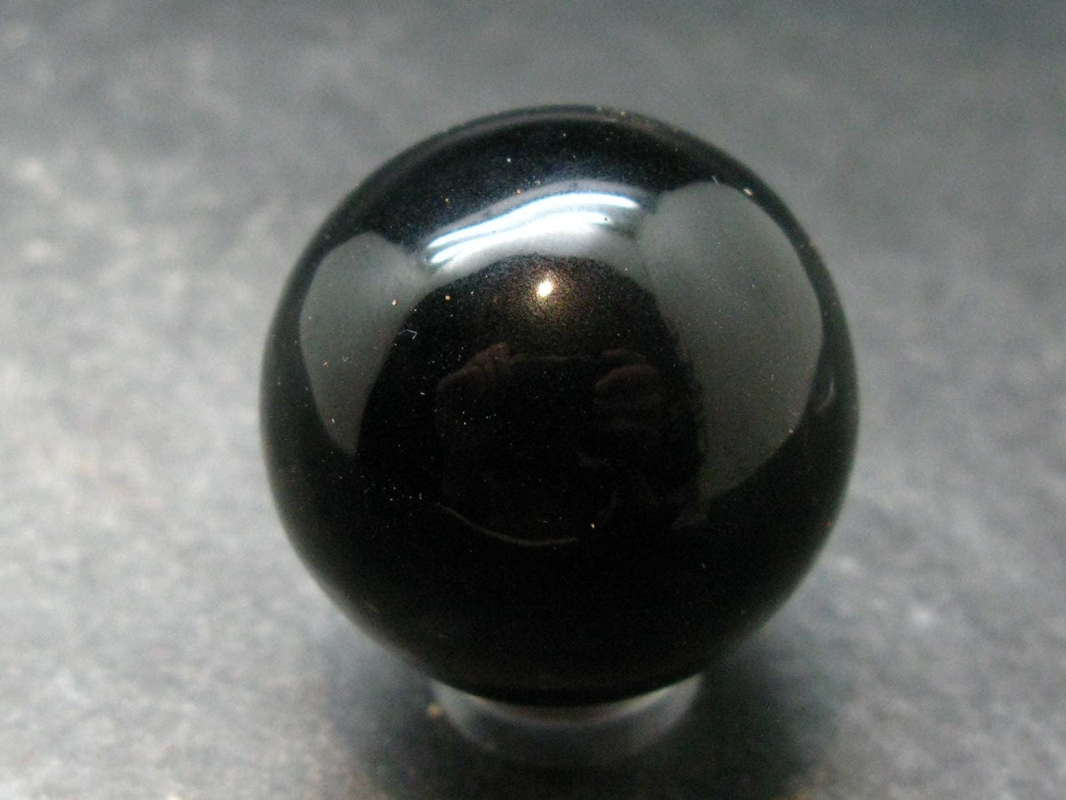Rare Large Black Tibetan Tektite Ball Sphere from Tibet - 1.2" - 38.61 Grams