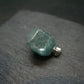 Starlight Genuine Raw Blue Zircon Gem Crystal Silver Pendant From Cambodia - 0.9" - 6.31 Grams