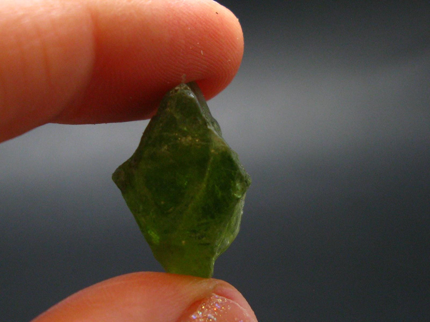 Rare 18.85 Carat Gem Peridot Olivine Crystal from Arizona, USA - 0.8"
