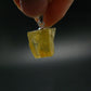 Heliodor (Yellow Beryl) Crystal Silver Pendant From Brazil - 0.8" - 1.83 Grams