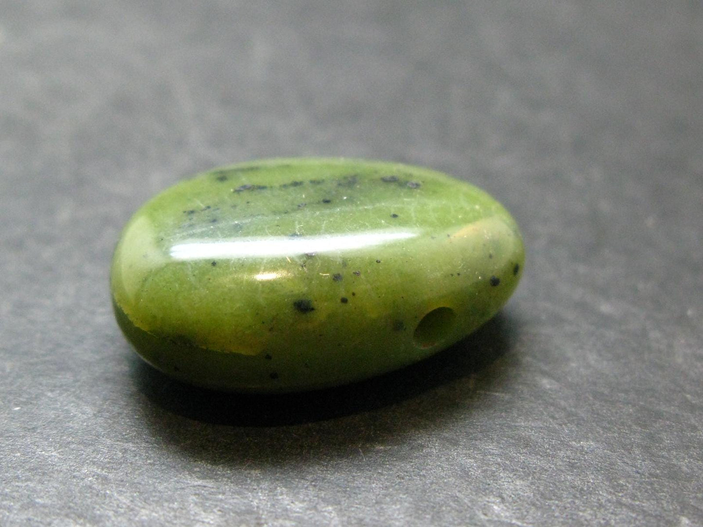 Nephrite Jade 1.1" Pendant From Canada (Metal Free) - 8.61 Grams