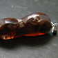 Fire Agate Silver Pendant From Mexico - 1.1" - 5.85 Grams